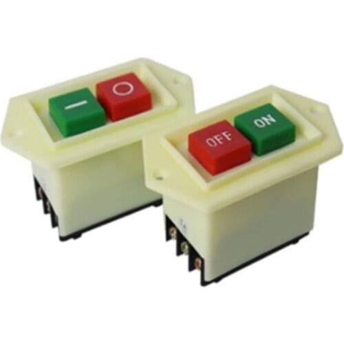 380V LC3-5 5A ON-OFF LC3-10 10A I/O Red Green Start Stop Power PushButton Switch 2 Positions Starter Drilling Cutting Machine