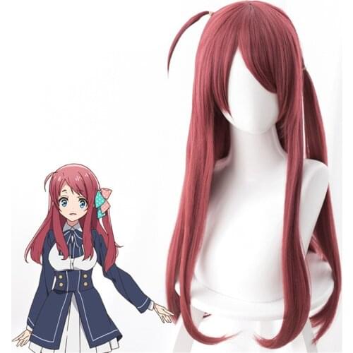 60cm Long Cosplay ZOMBIE LAND SAGA Sakura Minamoto Wig Hair Halloween Anime Cospaly Wig