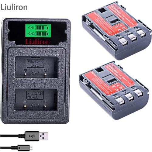 Batterie NB-2L NB2L NB-2LH NB 2L NB 2LH NB2LH Digital Camera Battery For Canon Rebel XT XTi 350D 400D G9 G7 S80 S70S30