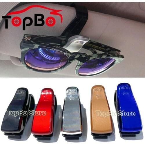 Auto Sun Visor Glasses Box Fastener Clip Sunglasses Card Ticket Holder Multi-Function Car Pen Case Eyeglasses Accessories