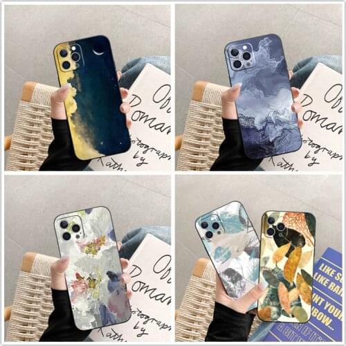 Coque Honor 8X 20 10 Phone Case For Huawei P40 P20 P30 Lite Fitted Cases Nova 5t P Smart 2019 Mate 20 30Pro Cute Leaf Hard Cover