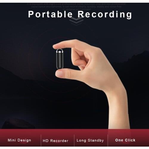 Bullet Mini Digtal Voice Recorder 8-32GB Sound Dictaphone Necklace Activated High-Definition Noise Reduction Record Espia Mp3 P