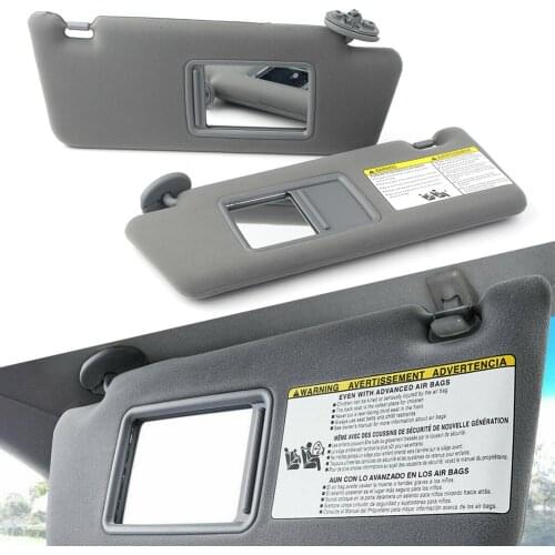 For Toyota Tacoma Car Sun Visor Sunshade Shield Left & Right 1Pair 2005 2006 2007 2008 2009 2010 2011 2012 W/O Light Gray