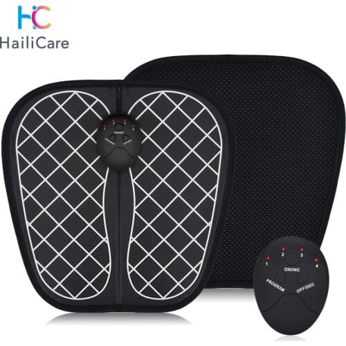 Electric EMS Foot Massager ABS Physiotherapy Revitalizing Pedicure Tens Foot Vibrator Wireless Feet Muscle Stimulator Relaxation