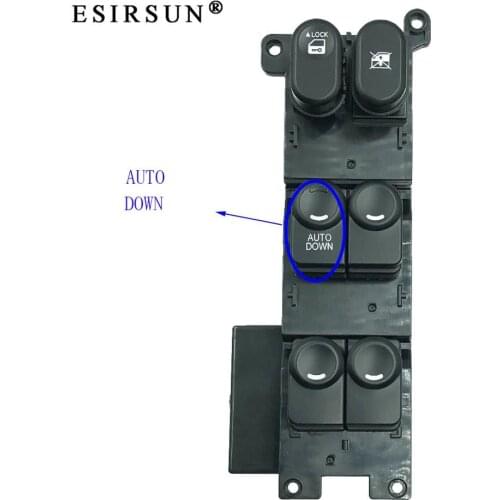 Esirsun Window Left Front Master Lifter Power Switch Button LHD Fit For Hyundai i30 I30cw 2008 2009 2010 2011 ,93570-1Z000