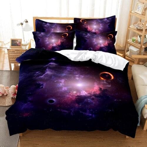 3pcs Universe Warrior Sunima Bedding Set 3D Duvet Cover Set Home Textile Luxury European Lines Bedding Set King Size