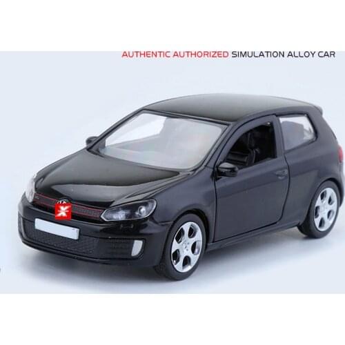 Hot 1:36 scale vehicle wheel das auto Golf gti metal model pull back diecast sport car alloy toys collection for boys gifts