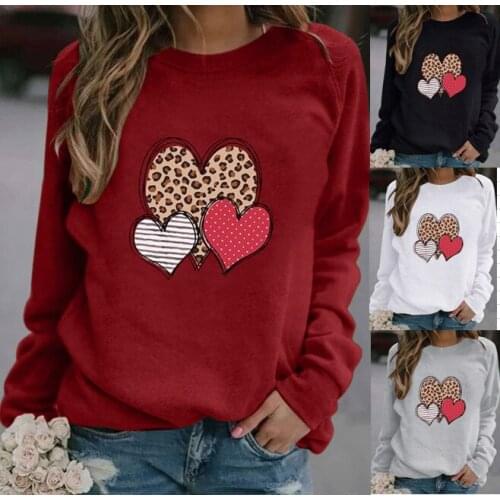 Lovers' New Subsection Top Clothes Valentines Day Long-Sleeved Crossdresser T-Shirt