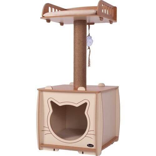 Pati Homes Bed Cat House XL TOP 45 cm LENGTH: 45 cm HEIGHT: 90 cm Cushions Foal feather soft fabric antialerjiktir