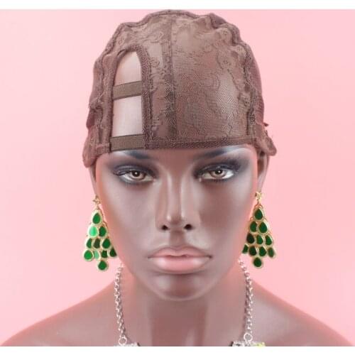 Right Part Wig Cap Base For Making Wigs With Adjustable Strap Glueless Weaving Cap