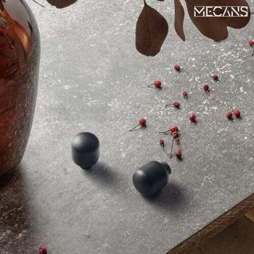 Medieval Style Gray Cabinet Door Handle Single Hole Wardrobe Knob Cupboard Cabinet Drawer Handle Kitchen Furniture Handle