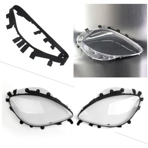 Car Headlight Lens Covers Replacement w/ Black Gaskets For Chevrolet Corvette C6 2005 06 07 08 09 10 11 12 2013