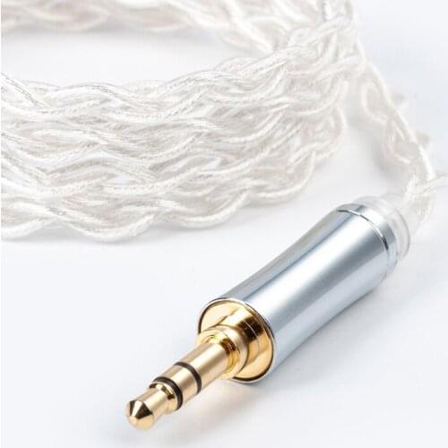 TRI Through 4 Core High Purity 5N Single Crystal Copper Silve with 2Pin/QDC/MMCX/TFZ Connector for KZ ZSX ASX BLON BL-03 BL-01