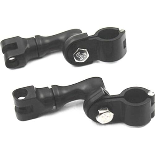 Universal 1" 25mm Engine Guard Crash Bar Mount Footpeg Clamps Motorcycle Bike For Harley Honda Yamaha Suzuki Custom