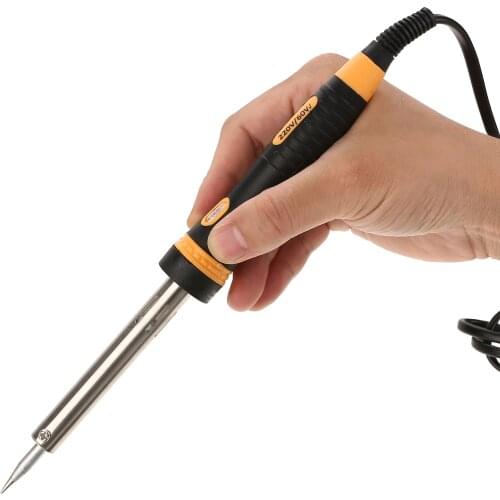 220V 60W External Thermoelectric Iron Constant Temperature Electric Soldering Iron For DIY Hot Iron Welding With Indicator EU