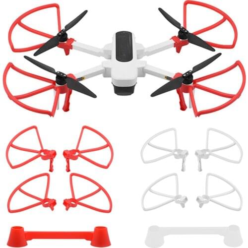 For Hubsan Zino H117S Drone Propeller Guard Protector + Extension Legs and Rocker Protector Accessories Kit