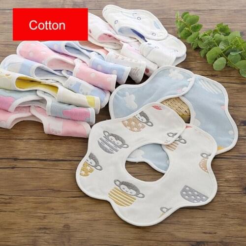 1pcs Newborn Baby Bibs Cotton Feedings Burp Cloth Toddler Infant Feedings Bandana Anti-Dirty Saliva Towels For Baby Dropshipping