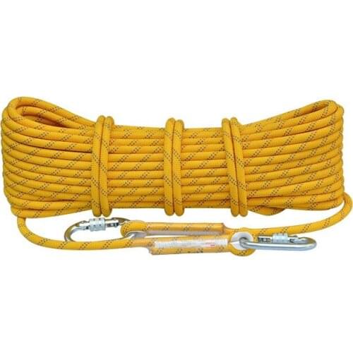 10M 10.5MM 2700KG fast descend static rope aerial work safety insurance working sport ice, outdoor wire lifting rigging hardware