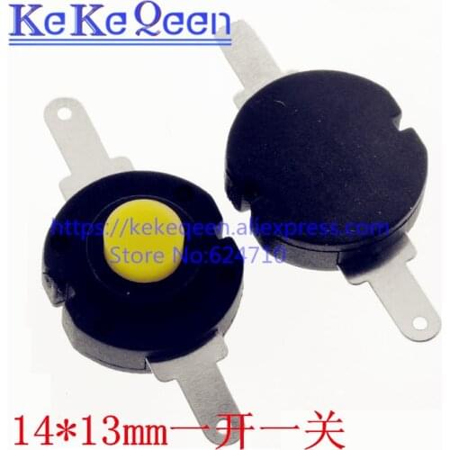 10pcs/lot 1413-YK Flashlight Switch Self-locking Round Twisted Switch 14*13 Electronics Round Switch Mini Switch Circuit ON-OFF