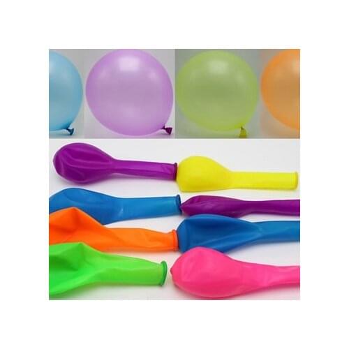 50pcs 10" 2.3gram Mixed Neon Color Bubble Latex Balloons Celebration Party Wedding Birthday