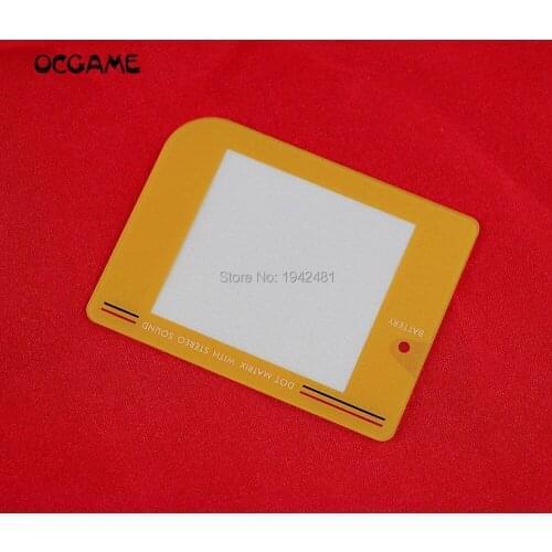 50pcs High quality Gold golden yellow plastic screen lens for gameboy GB console