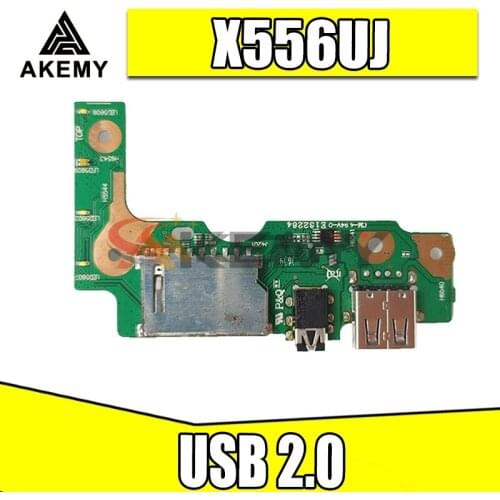 Akemy For Asus X556U X556UJ X556UJQ X556UB X556UA X555UV FL5900 LF5800 Laptop Audio USB 2.0 IO Interface JACK Board
