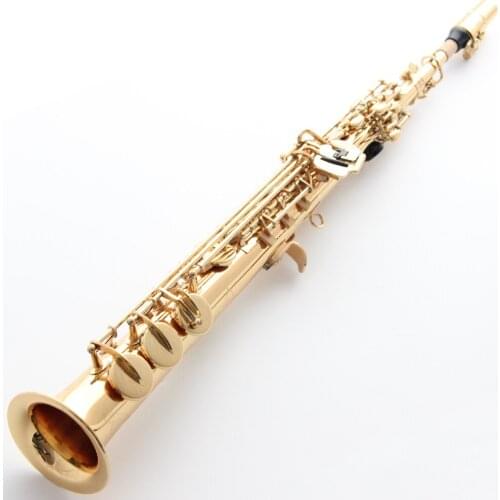 Brand MFC Soprano Saxophone Conn SS-610 Gold Lacquer B-flat Soprano Sax Conn 610 With Case Mouthpiece Reeds Neck