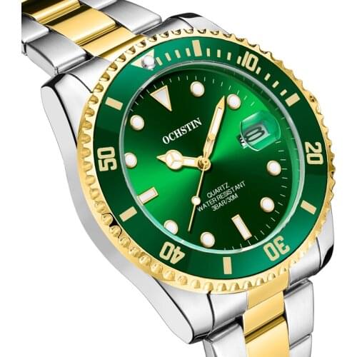 OCHSTIN Watch For Man Quartz Men Watches Luminous Date Dial Green Male Clock Pilot Fashion Business Wristwatch Relogio Masculino