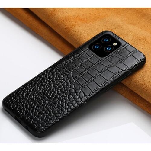 Luxury Genuine Real Leather Phone Case For Apple iPhone SE 2020 12 Mini 11 Pro XS Max XR X 6 6s 7 8 Plus Back Cover Coque