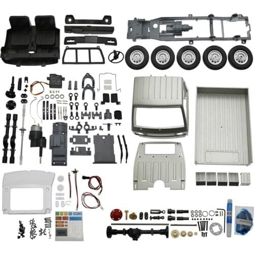For WPL D12 1:10 KIT 2.4G 2WD Unassembled Wheelbase Crawler Off Road Truck WPL RC Car 1/12 DIY 260 Brushed Motor