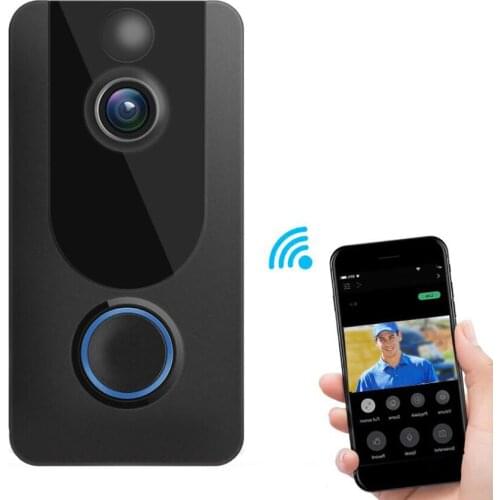 WiFi Video Doorbell Camera with HD Video, Motion Sensor, 2-Way Talk, 3 Months Free Cloud Storage, Waterproof, Night Vision