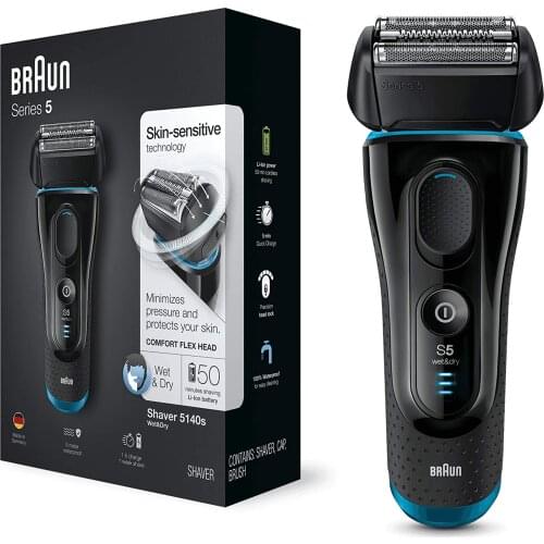 Braun Series 5 5140s male electric foil shaver wet and dry Pop Up precision trimmer rechargeable and cordless razor