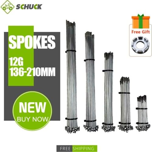 Ebike Hub Motor Wheel Spokes Steel Diameter 2.56mm 12G Mountain Bike Spokes J-bend Steel Wires Bicycle Spokes Parts