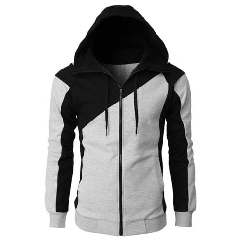 New Men‘s Jackets Hooded Coats Hip Hop Zipper Sweatshirts Male Fashion Keep Warm Hoodie Male Clothing Outerwear -40