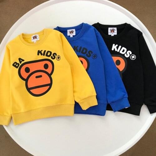 2022 Fashion Kids Boy Girls Cartoon Hip Hop Animal Pattern Printed Pullover Hoodie Tops Casual Jacket Clothes