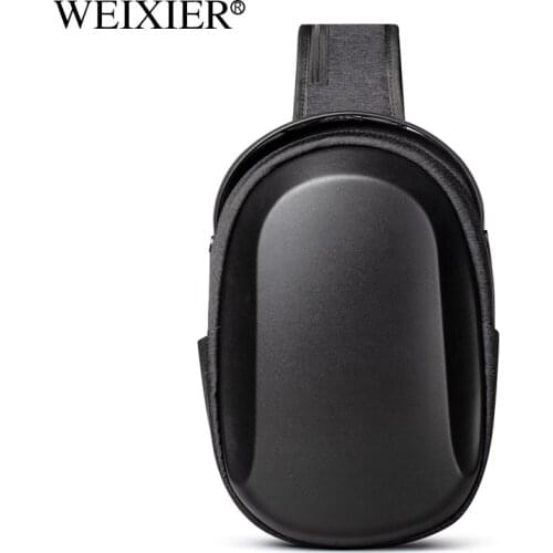 Men Shoulder Bags TPU Waterproof Crossbody Bag 6 Color USB Charging Anti-theft Lock Messenger Chest Sling Bag Pack for Male 2021