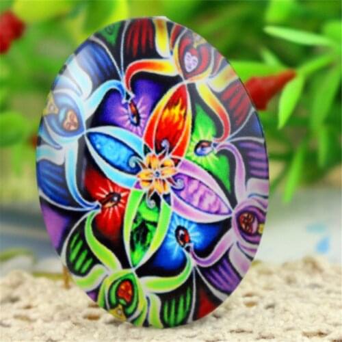 New Fashion 2pcs 30x40mm Handmade Photo Glass Cabochons