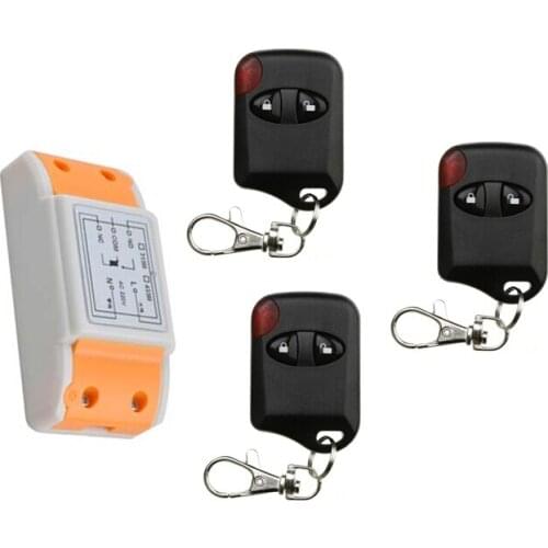 New 220 v 1 ch remote control switch 1 * receiver + 3 * transmitter new lightweight remote control