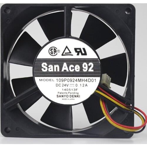 Original 9025 24V 0.12A 9 cm inverter mute chassis fan 109P0924H401