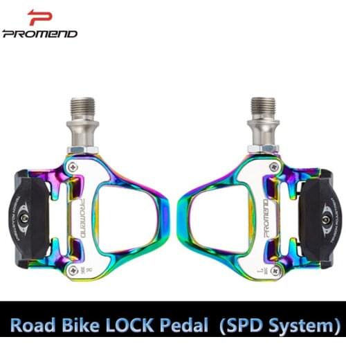 PROMEND Bicycle Self-Locking Pedals Road Bike Bicycle SPD-SL Clipless Pedals Colorful Road Bike Pedals professional bike racing