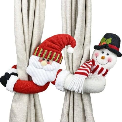 Christmas Creative Curtain Buckle Cartoon Doll Decoration Hotel Restaurant Decoration Doll Buckle Window Pendant