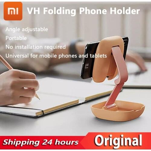 YOUPIN Desktop Foldable Stand Portable Folding Holder Universal Angle Adjustable Anti-slip Foldable Stand for Mobile Phone Table