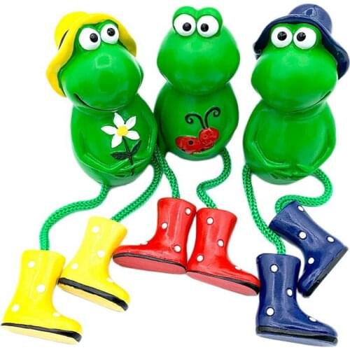 New 3Pcs/Set Cute Resin Sitting Frogs Statue Frogs Bonsai Decorative Outdoor Garden Flowerpot Decor for Home Desk Ornament