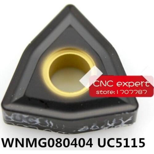 Free Shipping 10PCS cutting blade WNMG080404/WNMG080408/WNMG080412 UC5115 Turning blade,Suitable for MWLNR/WWLNR Lathe tool