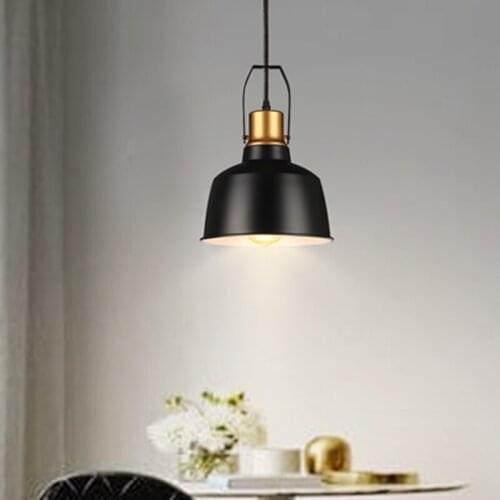 Black Pendant Light Bar Modern Lights Kitchen Island Lamp Bedroom Pendant Lighting Study Office Ceiling Lamp Bulb Include