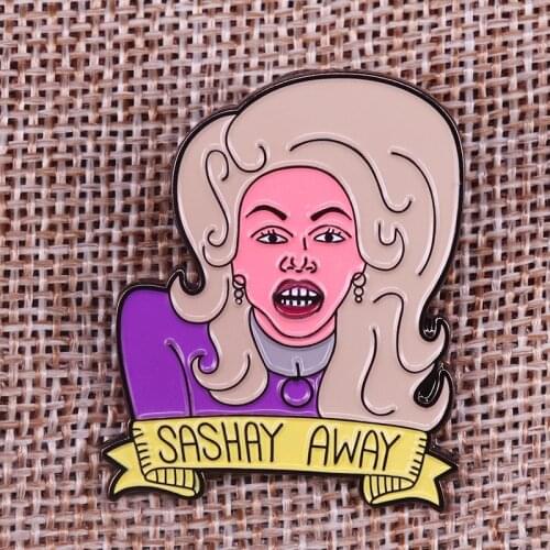 RuPaul Sashay Away Enamel Pin RPDR Drag Race Badge
