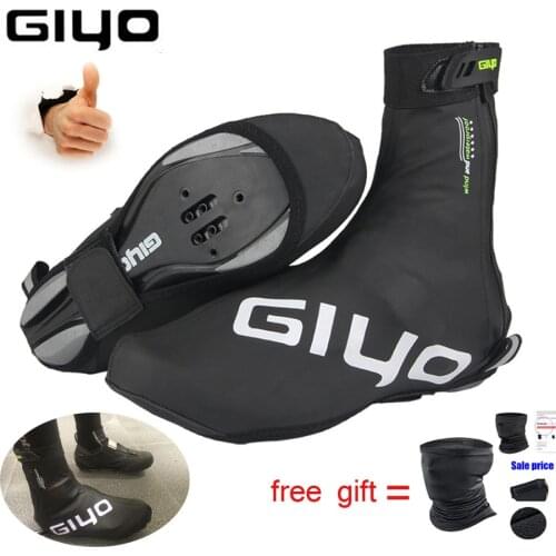 GIYO бахилы Waterproof Fleece Racing covers for shoes Reflective Bicycle undefined Winter Bike Cycling Overshoes Protector