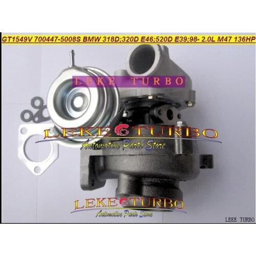 GT1549V 700447 700447-0006 700447-0001 11652248901 Turbo Turbocharger For BMW 318D 320D E46 520D E39 1999-2001 M47 2.0L 136HP