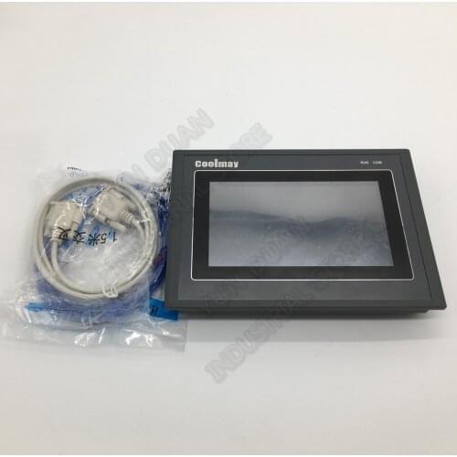 7'' Integrated HMI PLC Controller Touch Panel DC24V Relay Output Digital I/O 16DI 16DO Analog 8AD 8DA 0-10V RS232 RS485 FX2N