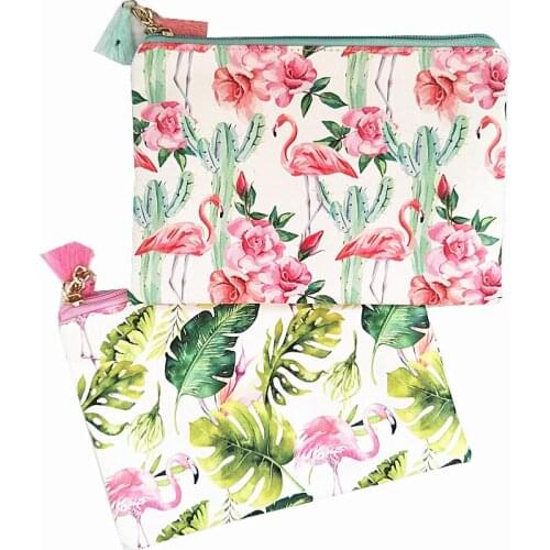 M402 2018 Cartoon Handbag For Women Animal Flamingo Leaf Tassel Pendant Cloth Bag Girl Women Bag Gift Wholesale